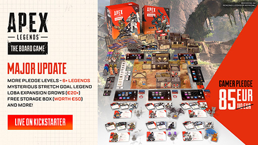 画像ギャラリー No.001のサムネイル画像 / 「Apex Legends : ボードゲーム」のKickstarterキャンペーン,目標金額の達成に成功。キャンペーンの更新を実施