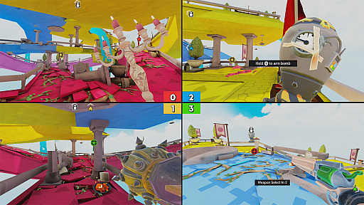 画像ギャラリー No.005のサムネイル画像 / 「全員が透明人間」というユニークなNintendo Switch向け対戦アクション，「Screencheat: Unplugged」の配信がスタート