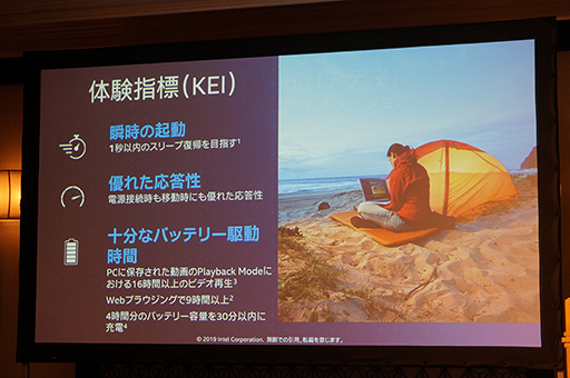 画像ギャラリー No.009のサムネイル画像 / Intelが提唱する次世代ノートPC「Project Athena」は,優れた「体験」が可能なノートPCを目指す