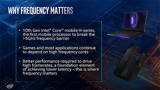 画像ギャラリー No.003のサムネイル画像 / Intel，8C16T対応で最大5.3GHz駆動の「Comet Lake-H」ことノートPC向け第10世代Coreプロセッサを発表
