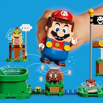 画像ギャラリー No.001のサムネイル画像 / スーパーマリオの世界がレゴになって登場。ブロックで組み立てたコースをフィギュア「レゴマリオ」で攻略