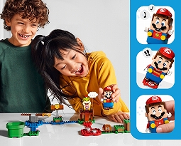 画像ギャラリー No.002のサムネイル画像 / スーパーマリオの世界がレゴになって登場。ブロックで組み立てたコースをフィギュア「レゴマリオ」で攻略