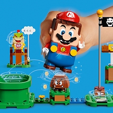 画像ギャラリー No.005のサムネイル画像 / スーパーマリオの世界がレゴになって登場。ブロックで組み立てたコースをフィギュア「レゴマリオ」で攻略