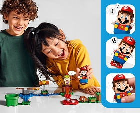 画像ギャラリー No.006のサムネイル画像 / スーパーマリオの世界がレゴになって登場。ブロックで組み立てたコースをフィギュア「レゴマリオ」で攻略