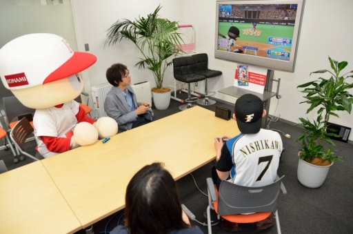 画像ギャラリー No.017のサムネイル画像 / 4Gamerにパワプロくんがやってきた! Switch版「実況パワフルプロ野球」の4人対戦・協力プレイを森 博信氏&パワプロくんが紹介