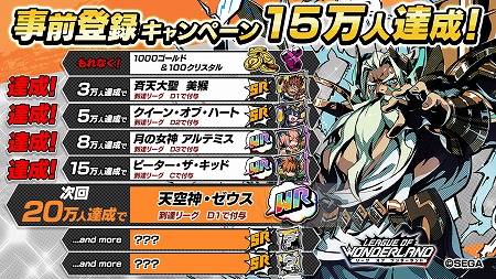 画像ギャラリー No.001のサムネイル画像 / 「リーグ・オブ・ワンダーランド」，事前登録者数が15万を突破