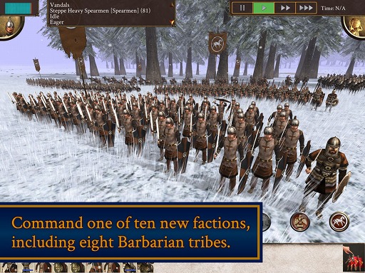 画像ギャラリー No.001のサムネイル画像 / RTS「ROME：Total War - Barbarian Invasion」が近日中にスマートフォン向けに登場。iPad版は税込600円で配信中