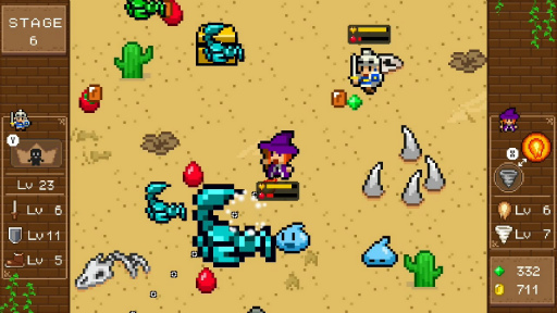 画像ギャラリー No.019のサムネイル画像 / 「魔女と勇者」Nintendo Switch版が本日配信開始。レトロな8bitテイストのアクションゲーム