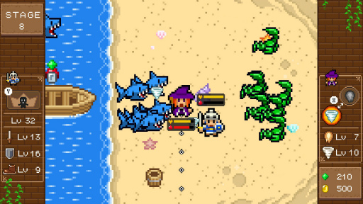 画像ギャラリー No.022のサムネイル画像 / 「魔女と勇者」Nintendo Switch版が本日配信開始。レトロな8bitテイストのアクションゲーム