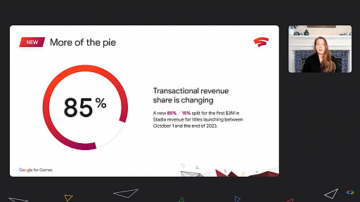 画像ギャラリー No.003のサムネイル画像 / 「Google for Games Developer Summit 2021」で,クラウドゲームサービス“Stadia”に関する新たな施策が発表