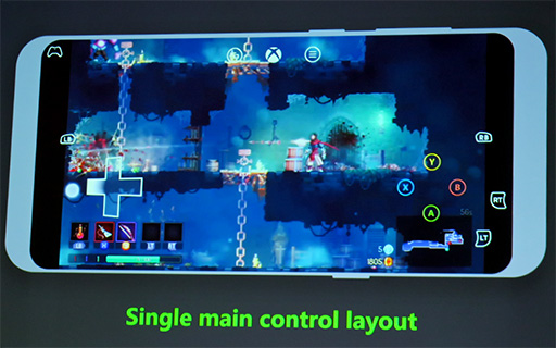 画像ギャラリー No.008のサムネイル画像 / ［GDC 2019］Microsoftのクラウドゲームサービス「xCloud」は，仮想ゲームパッドがゲームに応じて柔軟に変化する