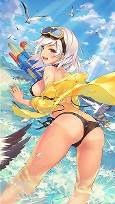 画像ギャラリー No.003のサムネイル画像 / 「ガール・カフェ・ガン」，イベント「渚のスペクトル」が開催中。水着姿の新カード4種が登場