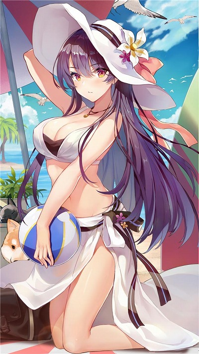 画像ギャラリー No.006のサムネイル画像 / 「ガール・カフェ・ガン」，イベント「渚のスペクトル」が開催中。水着姿の新カード4種が登場