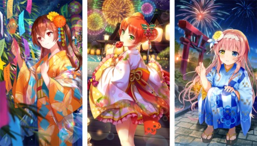 画像ギャラリー No.004のサムネイル画像 / 「ガール・カフェ・ガン」，限定ガチャ「追憶の夏祭り」が本日開始。イベント「夜に咲く花の散る前に」も