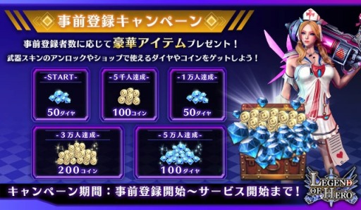 画像ギャラリー No.003のサムネイル画像 / 「LEGEND OF HERO:レジェンドオブヒーロー」,クローズドβテスト実施枠の増枠が決定。Mirrativで参加申込みの受付を開始