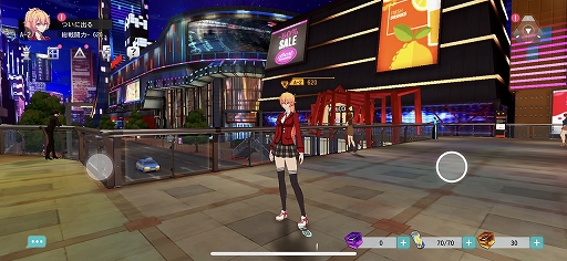 画像ギャラリー No.005のサムネイル画像 / 近未来の都市も美しい「VGAME」を先行プレイ。enishの新作はスマホ向け3DアクションRPGで，1月17日に配信開始