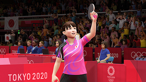 画像ギャラリー No.003のサムネイル画像 / 「東京2020オリンピック The Official Video Game」，「トップアスリートに挑戦！」第6弾で「卓球」の伊藤美誠選手，早田ひな選手らが登場