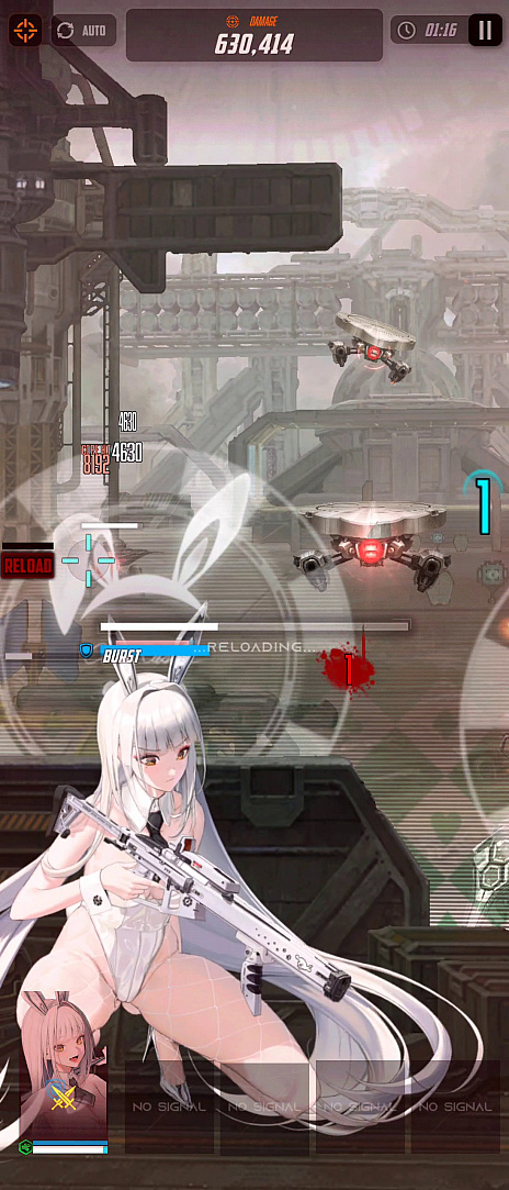 画像ギャラリー No.012のサムネイル画像 / ［プレイレポ］「勝利の女神：NIKKE」に新キャラ“ブラン”が登場。味方に“不屈”効果を付与するバニーガール姿の防御型ニケだ