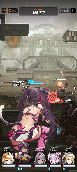 画像ギャラリー No.003のサムネイル画像 / ［プレイレポ］「勝利の女神：NIKKE」の新キャラ“ネロ”が登場。回復役との組み合わせで防御が堅くなり，敵の攻撃も集める優秀な防御型ニケだ