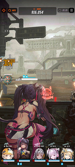 画像ギャラリー No.004のサムネイル画像 / ［プレイレポ］「勝利の女神：NIKKE」の新キャラ“ネロ”が登場。回復役との組み合わせで防御が堅くなり，敵の攻撃も集める優秀な防御型ニケだ