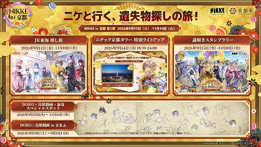 画像ギャラリー No.006のサムネイル画像 / 「勝利の女神:NIKKE」,京都コラボ第2弾の詳細を公開。謎解きスタンプラリーや京まふ,嵐電コラボなどを展開