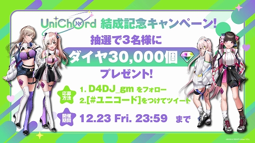 画像ギャラリー No.007のサムネイル画像 / 「D4DJ」8週連続生放送#8にて,新ユニット“UniChØrd”の新情報や新オリジナル楽曲&MVを解禁