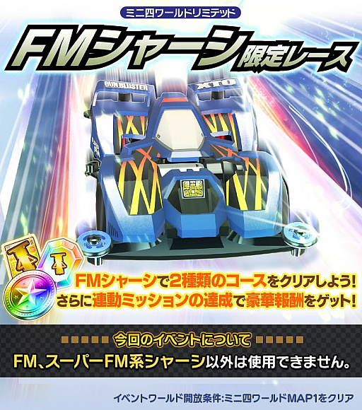 画像ギャラリー No.001のサムネイル画像 / 「ミニ四駆 超速グランプリ」，神速フェスで“ガンブラスター XTO”と“3.5:1 軽量超速ギヤ”が登場。ブラックセイバー プレミアムも