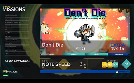 画像ギャラリー No.007のサムネイル画像 / 「DJMAX」シリーズの楽曲も収録したPC用音楽ゲーム「TAPSONIC BOLD」がSteamで配信中。アップデートで日本語対応済み