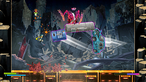 画像ギャラリー No.007のサムネイル画像 / ゲームフリーク開発「GIGA WRECKER」のSwitch版とPS4版，Xbox One版が10月24日国内リリースへ。新規エンディングなどの追加要素も