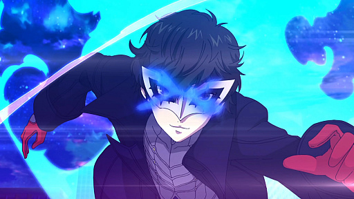 画像ギャラリー No.006のサムネイル画像 / 「ペルソナ5 スクランブル ザ ファントム ストライカーズ」,オープニングアニメ初公開。怪盗服を着た謎の人物の姿も