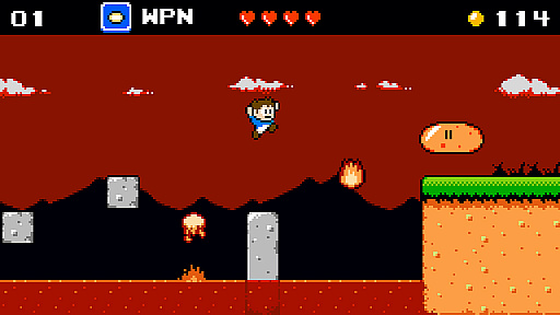 画像ギャラリー No.002のサムネイル画像 / Switch用DL専用ソフト「Venture Kid」が配信開始。ドット絵風のグラフィックスが懐かしさを感じさせるレトロスタイルの2Dアクションゲーム