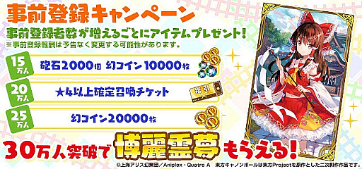 画像ギャラリー No.006のサムネイル画像 / 「東方キャノンボール」のOPアニメーションが公開。新たに5体の初期実装キャラクターも発表に