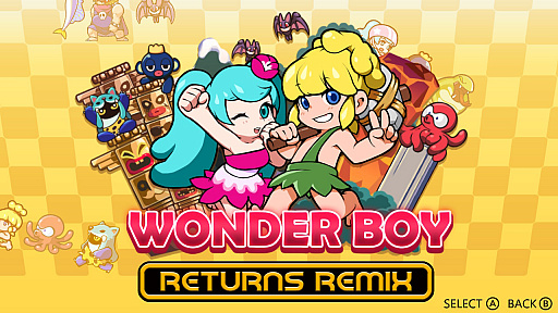 画像ギャラリー No.001のサムネイル画像 / Switch用アクションゲーム「ワンダーボーイ リターンズ リミックス」がニンテンドーeショップにて本日配信開始