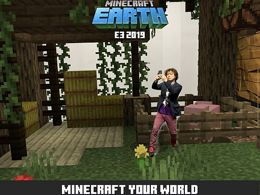 画像ギャラリー No.006のサムネイル画像 / ［E3 2019］現実世界で作って遊んで共有できる「Minecraft Earth」の体験セッションをレポート