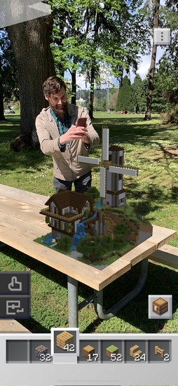 画像ギャラリー No.018のサムネイル画像 / ［E3 2019］現実世界で作って遊んで共有できる「Minecraft Earth」の体験セッションをレポート