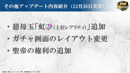 画像ギャラリー No.008のサムネイル画像 / 「北斗の拳 LEGENDS ReVIVE」，新拳士 カイオウ新世紀創造主が12月31日に登場