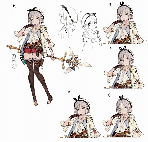 画像ギャラリー No.044のサムネイル画像 / ライザはこうして生まれた。「ライザのアトリエ 〜常闇の女王と秘密の隠れ家〜」キャラクターデザインの変遷を，細井Pとトリダモノ氏が語る