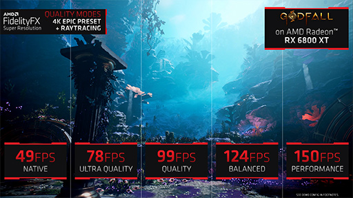 画像ギャラリー No.014のサムネイル画像 / AMD,ノートPC向け「Radeon RX 6000M」シリーズを発表。DLSS対抗機能の「FidelityFX Super Resolution」もまもなく登場