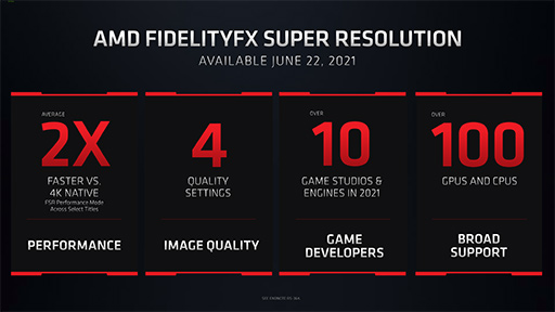 画像ギャラリー No.016のサムネイル画像 / AMD,ノートPC向け「Radeon RX 6000M」シリーズを発表。DLSS対抗機能の「FidelityFX Super Resolution」もまもなく登場