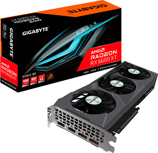 画像ギャラリー No.001のサムネイル画像 / 独自クーラー搭載のGIGABYTE製RX 6600 XTカード計3製品が国内発売