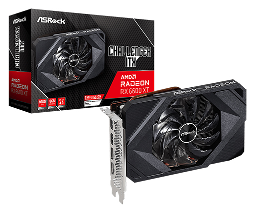 画像ギャラリー No.001のサムネイル画像 / ASRock,全長179mmのコンパクトなRX 6600 XT搭載カードを発売