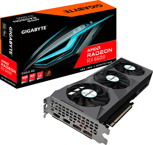 画像ギャラリー No.002のサムネイル画像 / ASRock,GIGABYTE,玄人志向からRX 6600搭載カードが発売。価格は5万円台半ばから6万円前後