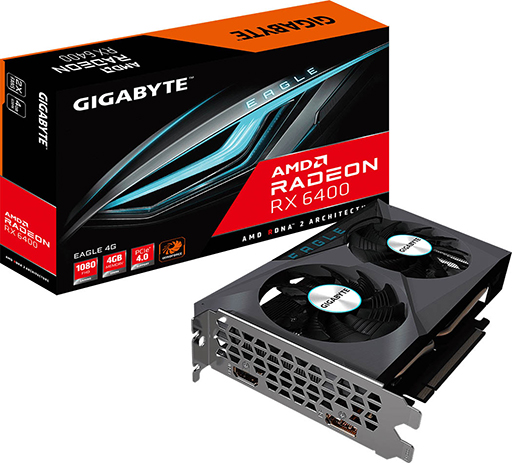 画像ギャラリー No.001のサムネイル画像 / GIGABYTEとPowerColor，玄人志向製RX 6400カードが4月22日に発売。価格は税込2万円台半ばから