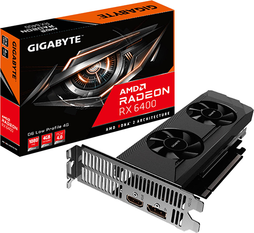 画像ギャラリー No.002のサムネイル画像 / GIGABYTEとPowerColor，玄人志向製RX 6400カードが4月22日に発売。価格は税込2万円台半ばから