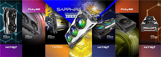 画像ギャラリー No.001のサムネイル画像 / 簡易液冷+空冷クーラー搭載モデルなどSapphire製RX 6950 XT/6750 XT/6650 XTカード系7製品が発売
