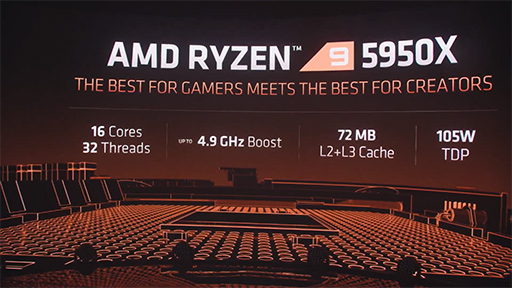 画像ギャラリー No.003のサムネイル画像 / AMD，Zen 3ベースの新型CPU「Ryzen Desktop 5000」シリーズを発表。次世代GPU「Radeon RX 6000」もチラ見せ