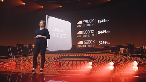 画像ギャラリー No.004のサムネイル画像 / AMD，Zen 3ベースの新型CPU「Ryzen Desktop 5000」シリーズを発表。次世代GPU「Radeon RX 6000」もチラ見せ