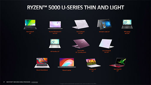 画像ギャラリー No.004のサムネイル画像 / AMD,ノートPC向け「Ryzen 5000」シリーズの詳細を明らかに。処理性能と消費電力の改善でゲームノートPCへの採用が拡大