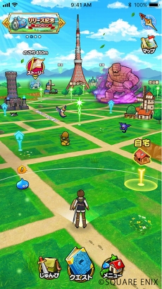 画像ギャラリー No.014のサムネイル画像 / 「ドラゴンクエストウォーク」，ゲーム要素を紹介する企画「おさらい冒険記」がスタート。第1回は「スマホをもって、ぼうけんにでかけよう編」