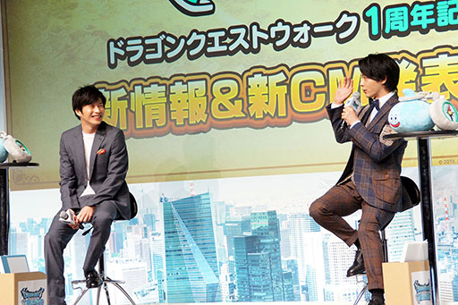 画像ギャラリー No.021のサムネイル画像 / 田中 圭さん，中村倫也さん出演のドラマ情報も明かされた「ドラゴンクエストウォーク」1周年記念 新情報＆新CM発表会の模様をレポート